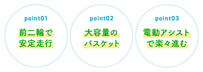 前二輪で安全走行