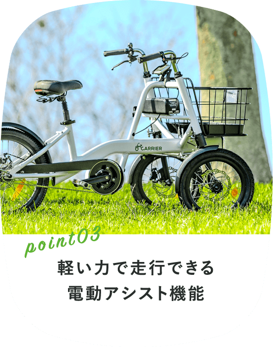 前二輪 CARRIER(キャリエ)電動自転車 前二輪 CARRIER(キャリエ)電動自転車